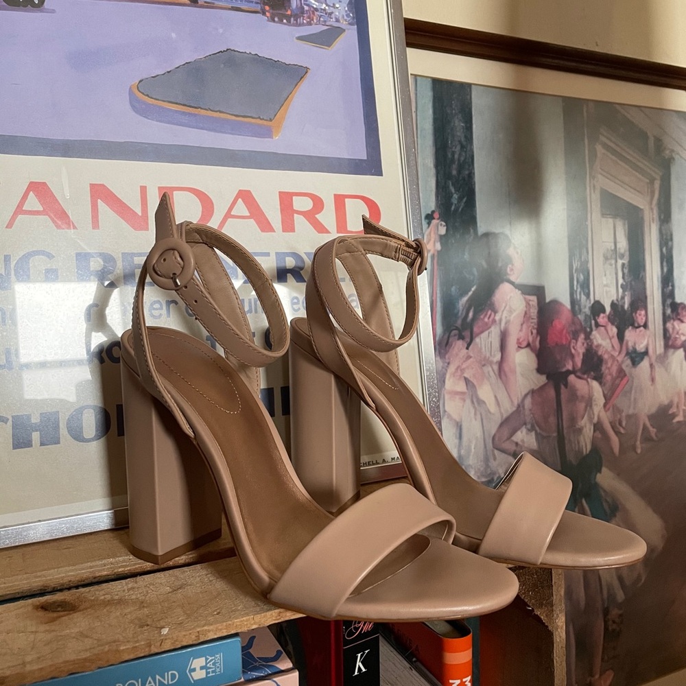Mix No. 6 Nude Strappy Heeled Sandals